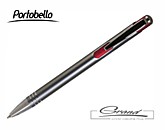 Ручка шариковая «Bello» в СПб, серая с красным