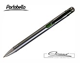Ручка шариковая «Bello» в СПб, серая с зеленым