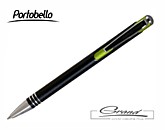 Ручка шариковая «Bello», черная с зеленым