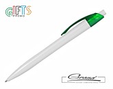 Ручка шариковая «Canyon Frost», белая с зеленым