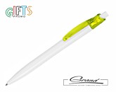 Ручка шариковая «Canyon Frost», белая со светло-зеленым
