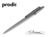 Ручка шариковая Prodir DS5 TSM Metal Clip, серая