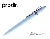 Ручка шариковая Prodir DS5 TSM Metal Clip, голубая с серым