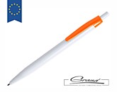 Ручка шариковая «KIFIC», белая с оранжевым