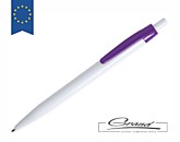 Ручка шариковая «KIFIC» в СПб, белая с фиолетовым