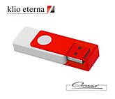Флешка «Klio Twista T», белая с красным