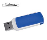 USB flash-карта «Easy», белая с синим