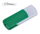 USB flash-карта «Easy», белая с зеленым