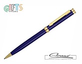Ручка металлическая «Nero Gold», синяя