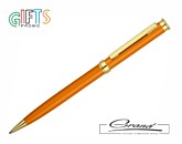 Ручка металлическая «Nero Gold», оранжевая