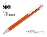 Ручка металлическая «Button Up», оранжевая