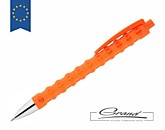 Ручка пластиковая шариковая «Dimple», оранжевая