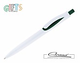 Ручка шариковая «Fili», белая с зеленым