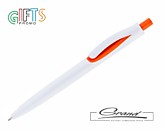 Ручка шариковая «Fili», белая с оранжевым