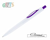 Ручка шариковая «Fili», белая с фиолетовым