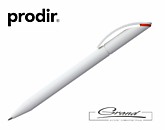 Ручка шариковая «Prodir DS3 TMM-X», белая с красным
