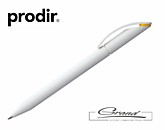 Ручка шариковая «Prodir DS3 TMM-X», белая с желтым