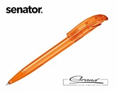 Ручка шариковая «Challenger Soft Clear», оранжевая