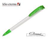 Ручка шариковая «JONA T», белая с зеленым