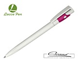 Ручка «Kiki Ecoline Safe Touch» белая с розовым