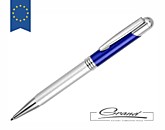 Ручка металлическая шариковая «Мичиган», серебро с синим
