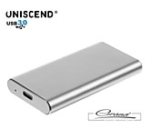 Портативный внешний SSD Uniscend Drop, 256 Гб, серебристый