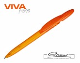 Ручка пластиковая шариковая «Rico Color Bis», оранжевая
