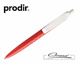 Ручка шариковая «Prodir QS01 PMP-P», красная с белым