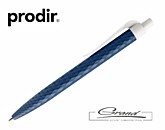 Ручка шариковая «Prodir QS01 PMP-P», синяя с белым
