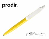 Ручка шариковая «Prodir QS01 PMP-P», желтая с белым