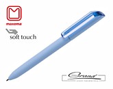 Ручка шариковая «Flow Pure» soft touch в СПб, голубая