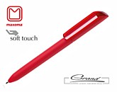 Ручка шариковая «Flow Pure» soft touch в СПб, красная