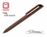 Ручка шариковая «Flow Pure» soft touch в СПб, коричневая