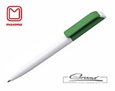 Эко-ручка шариковая «Tag Green TA2-BC», белая с зеленым