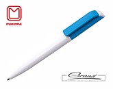 Эко-ручка шариковая «Tag Green TA2-BC», белая с голубым