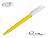 Ручка шариковая «Libero», желтая с белым