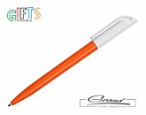 Ручка шариковая «Libero», белая с оранжевым