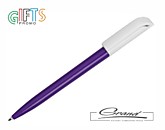 Ручка шариковая «Libero», белая с фиолетовым