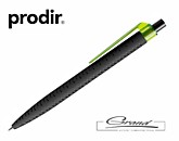 Ручка шариковая «Prodir QS03 PMT», черная со светло-зеленым