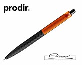 Ручка шариковая «Prodir QS03 PMT», черная с оранжевым