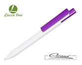 Ручка шариковая «Zen White» в СПб, белая с фиолетовым