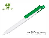 Ручка шариковая «Zen White» в СПб, белая с зеленым