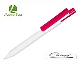 Ручка шариковая «Zen White» в СПб, белая с розовым