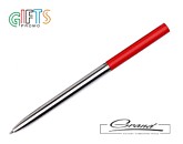 Ручка металлическая «Avenue», серебро с красным
