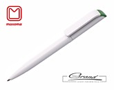Эко-ручка шариковая «Tag Green TA2-B», белая с зеленым