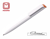 Эко-ручка шариковая «Tag Green TA2-B», белая с оранжевым