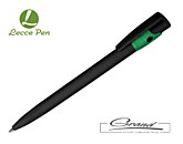 Ручка шариковая «Kiki Black Ecoline», черная с зеленым