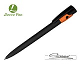 Ручка шариковая «Kiki Black Ecoline», черная с оранжевым