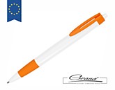Ручка пластиковая шариковая «Havana», белый/оранжевый