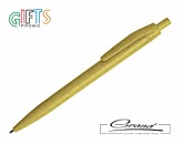 Эко-ручка шариковая «Argos Eco» из соломы, желтая